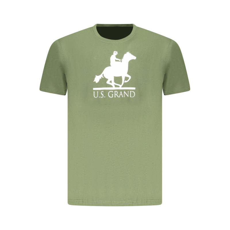 T-shirt vert à manches courtes pour homme US GRAND