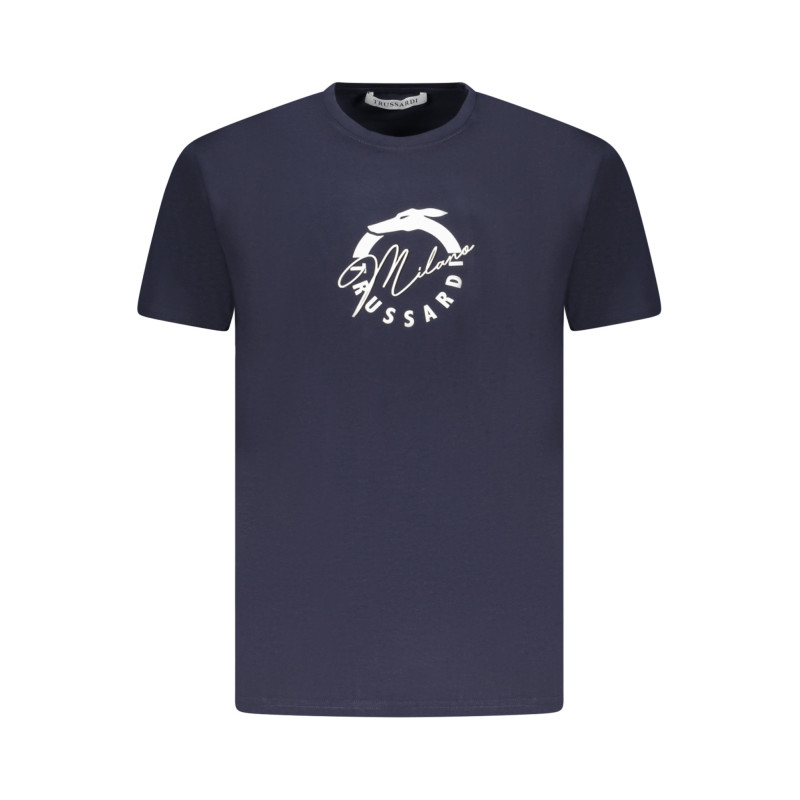 TRUSSARDI MEN'S SHORT SLEEVE T-SHIRT BLUE