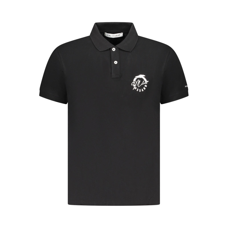 POLO HOMME À MANCHES COURTES TRUSSARDI NOIR