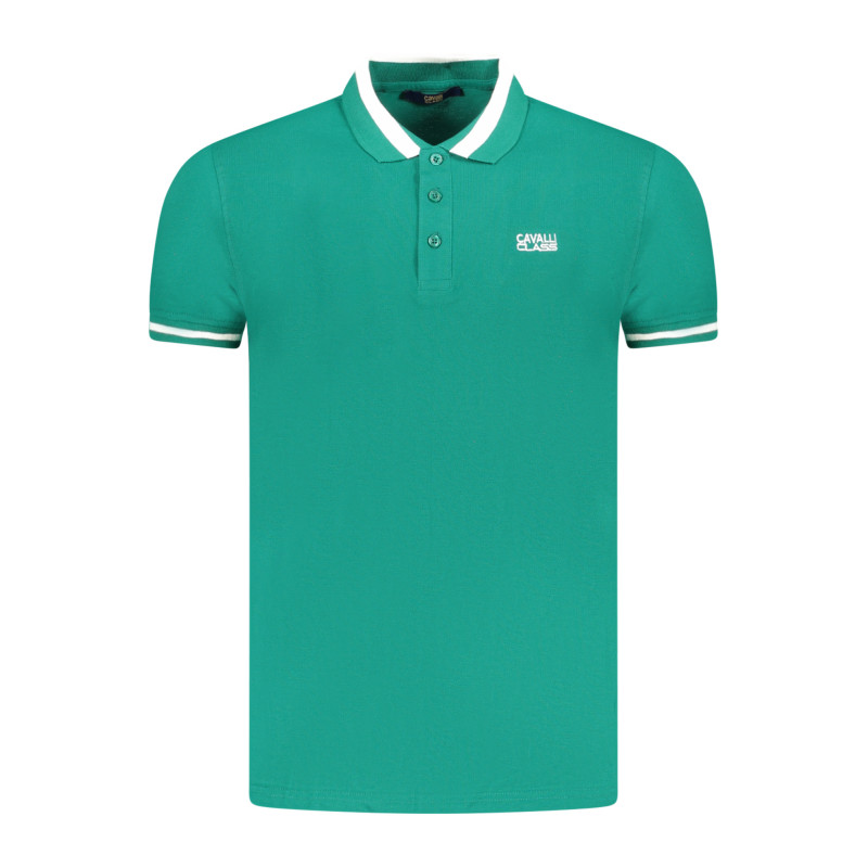 CAVALLI CLASS POLO MANCHES COURTES HOMME VERT