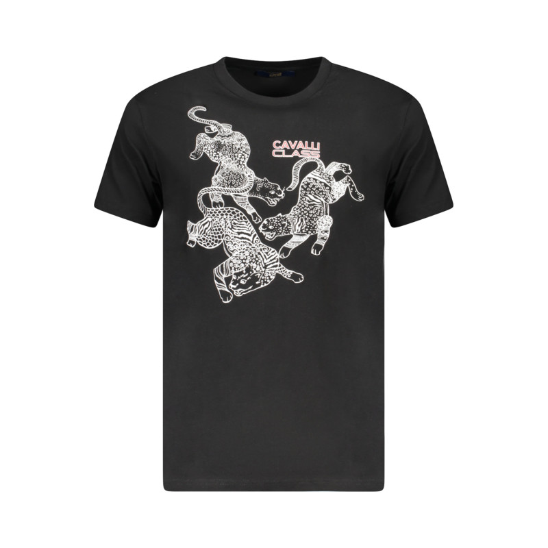 T-SHIRT À MANCHES COURTES CAVALLI CLASS HOMME NOIR