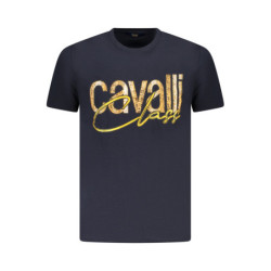 T-SHIRT À MANCHES COURTES CAVALLI CLASS HOMME BLEU