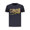 T-SHIRT À MANCHES COURTES CAVALLI CLASS HOMME BLEU