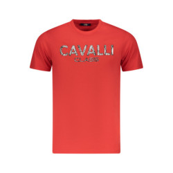 T-SHIRT À MANCHES COURTES CAVALLI CLASS HOMME ROUGE