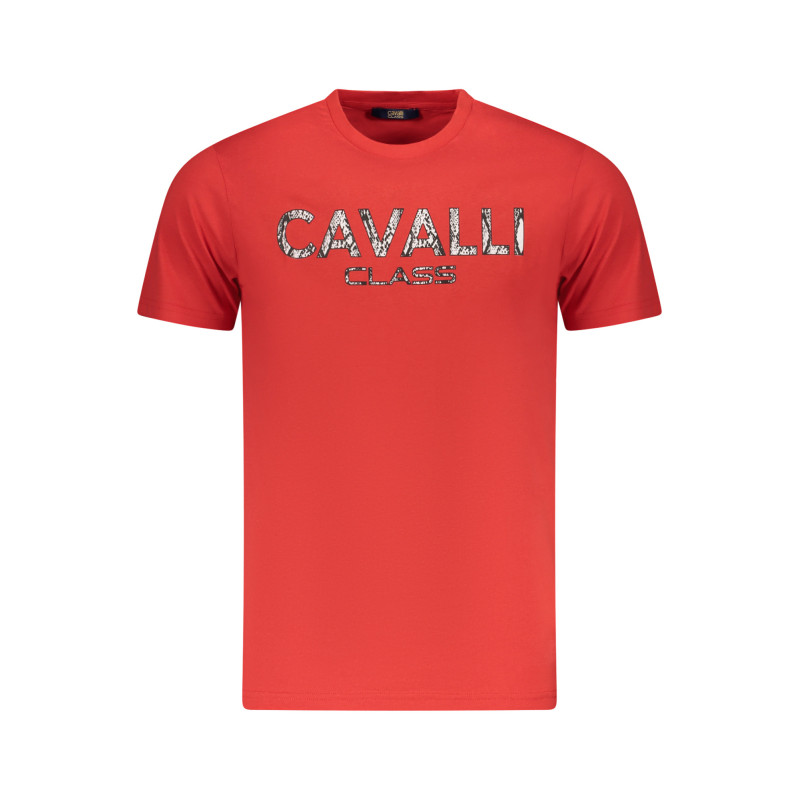 T-SHIRT À MANCHES COURTES CAVALLI CLASS HOMME ROUGE