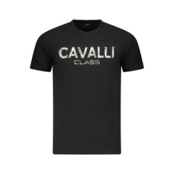 CAVALLI CLASS SHORT SLEEVE T-SHIRT MEN BLACK