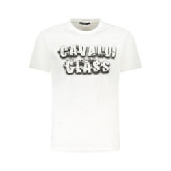 T-SHIRT À MANCHES COURTES CAVALLI CLASS HOMME BLANC