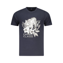 CAVALLI CLASS SHORT SLEEVE T-SHIRT MEN BLUE