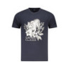 T-SHIRT À MANCHES COURTES CAVALLI CLASS HOMME BLEU