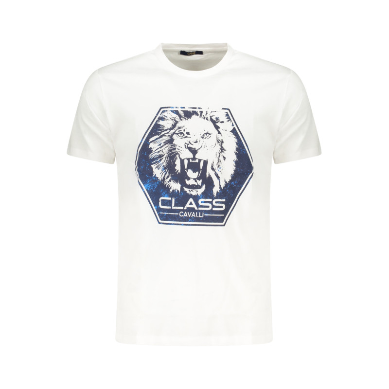 CAVALLI CLASS SHORT SLEEVE T-SHIRT MEN WHITE