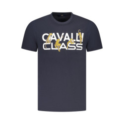 T-SHIRT À MANCHES COURTES CAVALLI CLASS HOMME BLEU