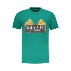 T-SHIRT À MANCHES COURTES CAVALLI CLASS HOMME VERT