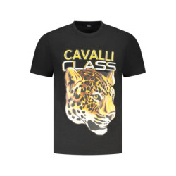 T-SHIRT À MANCHES COURTES CAVALLI CLASS HOMME NOIR