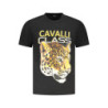 T-SHIRT À MANCHES COURTES CAVALLI CLASS HOMME NOIR