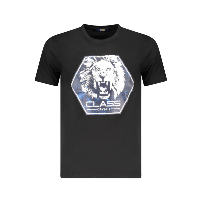 CAVALLI CLASS SHORT SLEEVE T-SHIRT MEN BLACK