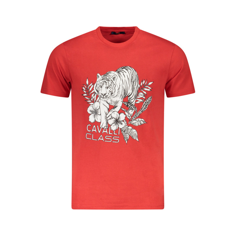 T-SHIRT À MANCHES COURTES CAVALLI CLASS HOMME ROUGE