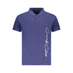 CAVALLI CLASS POLO MANCHES COURTES HOMME BLEU