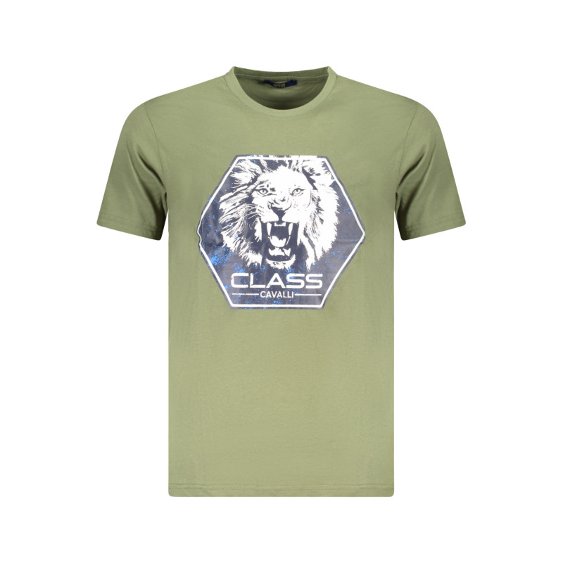 T-SHIRT À MANCHES COURTES CAVALLI CLASS HOMME VERT