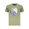 T-SHIRT À MANCHES COURTES CAVALLI CLASS HOMME VERT
