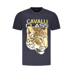 CAVALLI CLASS SHORT SLEEVE T-SHIRT MEN BLUE
