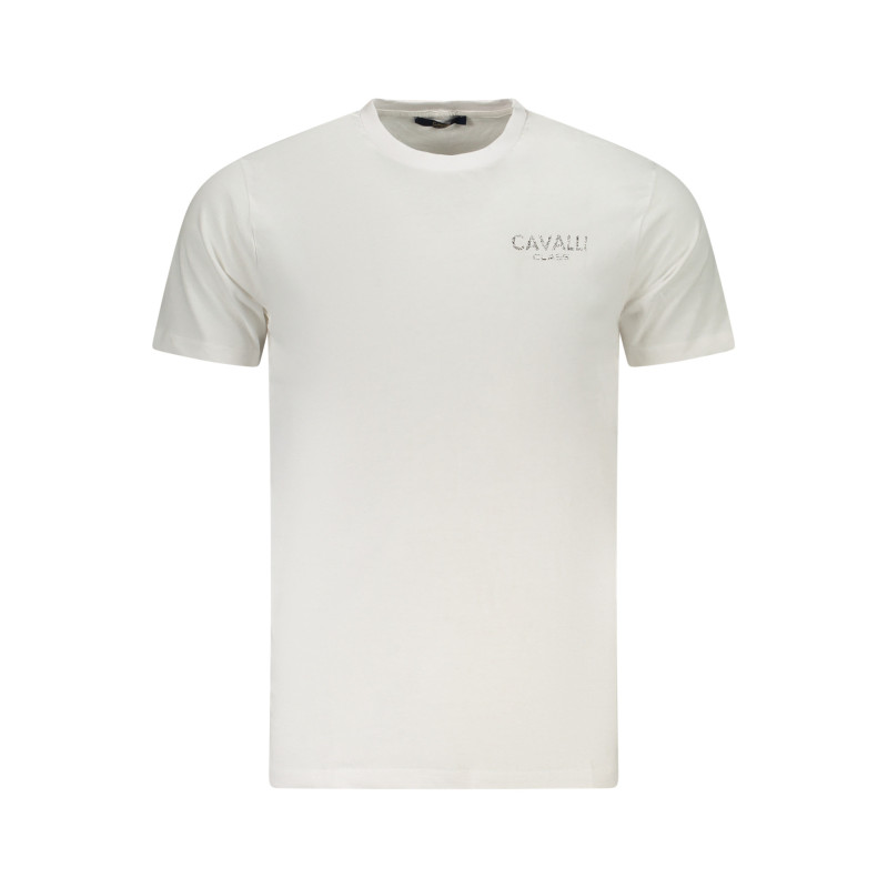 T-SHIRT À MANCHES COURTES CAVALLI CLASS HOMME BLANC