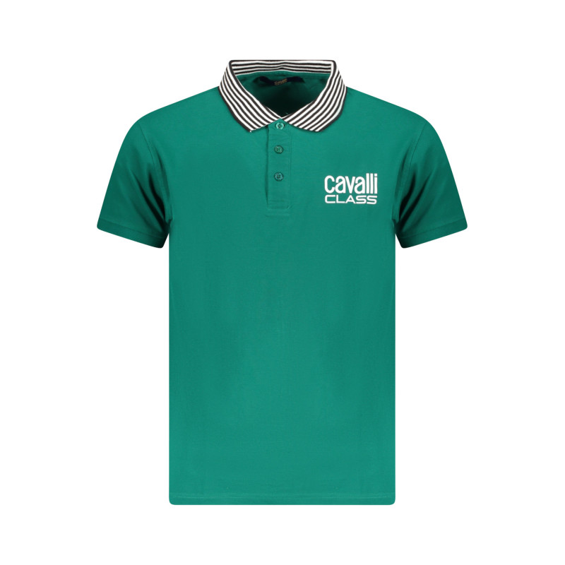 CAVALLI CLASS POLO SHORT SLEEVES MEN GREEN