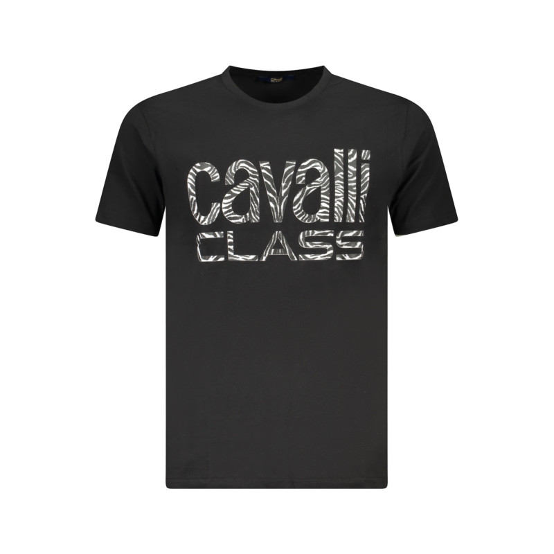 CAVALLI CLASS SHORT SLEEVE T-SHIRT MEN BLACK