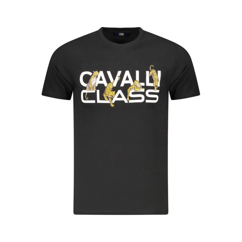 CAVALLI CLASS SHORT SLEEVE T-SHIRT MEN BLACK