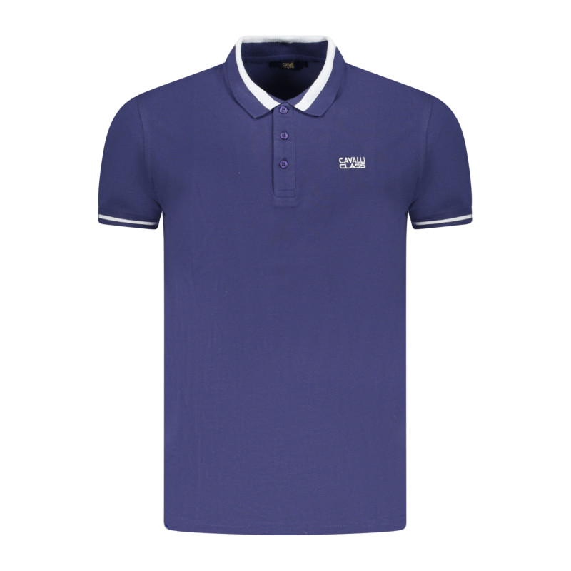 CAVALLI CLASS POLO SHORT SLEEVE MEN BLUE