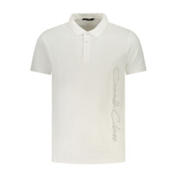 CAVALLI CLASS POLO MANCHES COURTES HOMME BLANC