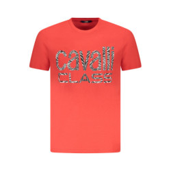 T-SHIRT À MANCHES COURTES CAVALLI CLASS HOMME ROUGE