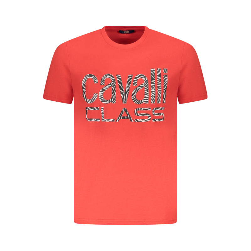 T-SHIRT À MANCHES COURTES CAVALLI CLASS HOMME ROUGE