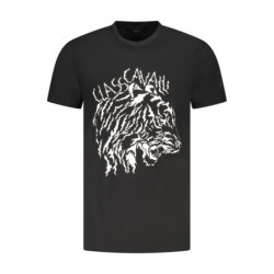 CAVALLI CLASS SHORT SLEEVE T-SHIRT MEN BLACK