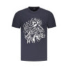 T-SHIRT À MANCHES COURTES CAVALLI CLASS HOMME BLEU