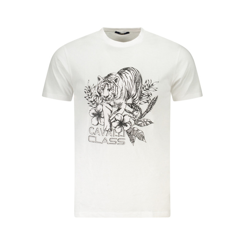 CAVALLI CLASS SHORT SLEEVE T-SHIRT MEN WHITE