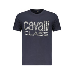 CAVALLI CLASS SHORT SLEEVE T-SHIRT MEN BLUE