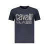T-SHIRT À MANCHES COURTES CAVALLI CLASS HOMME BLEU