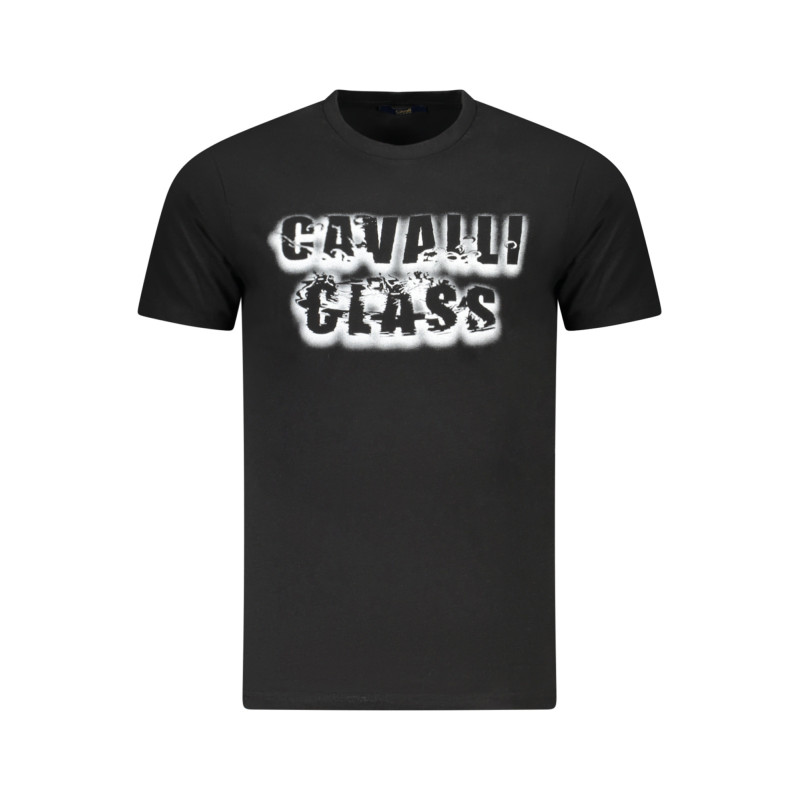 CAVALLI CLASS SHORT SLEEVE T-SHIRT MEN BLACK