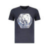 T-SHIRT À MANCHES COURTES CAVALLI CLASS HOMME BLEU