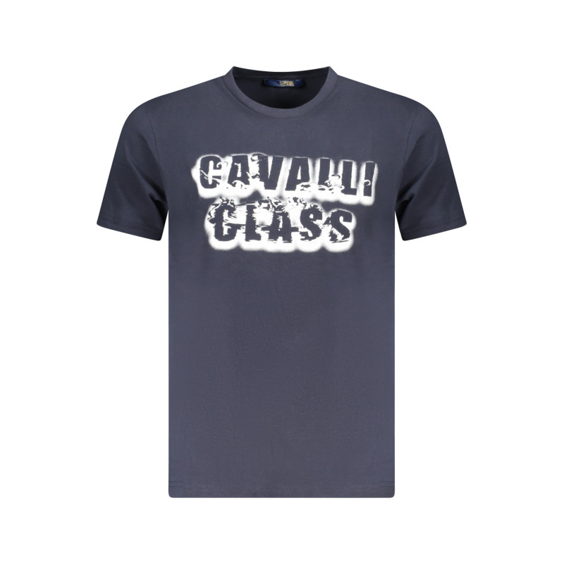 T-SHIRT À MANCHES COURTES CAVALLI CLASS HOMME BLEU