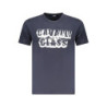 T-SHIRT À MANCHES COURTES CAVALLI CLASS HOMME BLEU
