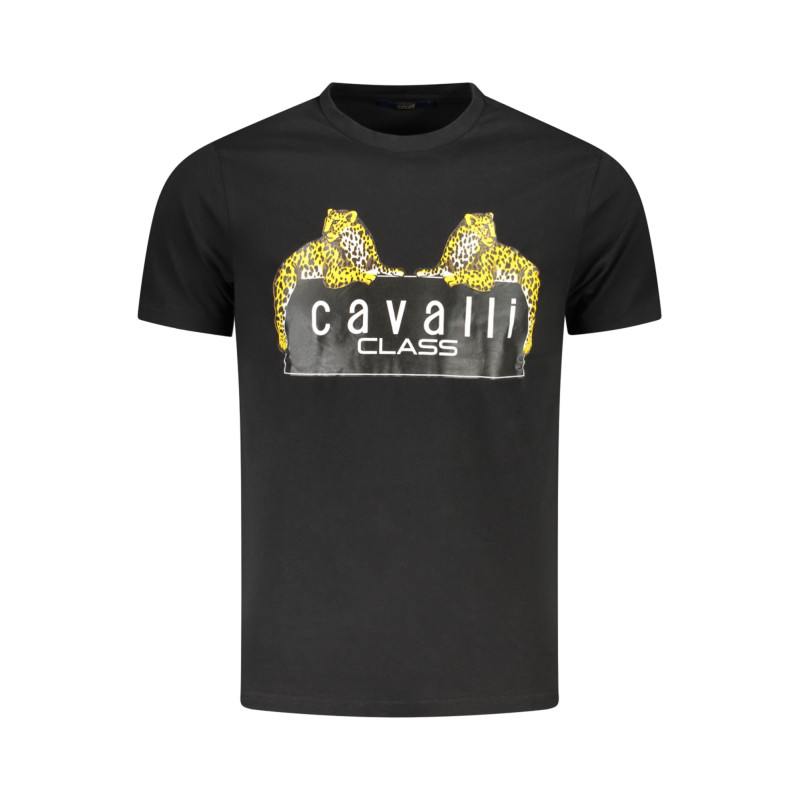 CAVALLI CLASS SHORT SLEEVE T-SHIRT MEN BLACK