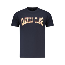 CAVALLI CLASS SHORT SLEEVE T-SHIRT MEN BLUE