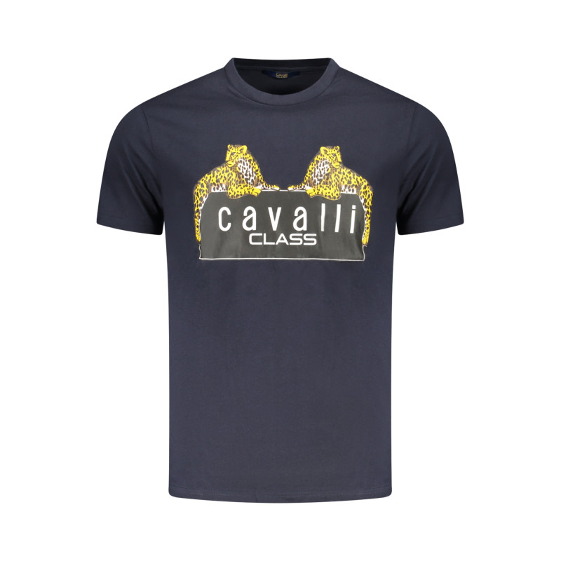 CAVALLI CLASS SHORT SLEEVE T-SHIRT MEN BLUE