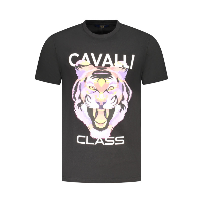 T-SHIRT À MANCHES COURTES CAVALLI CLASS HOMME NOIR