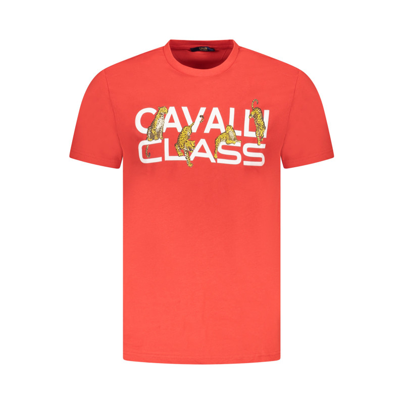 CAVALLI CLASS SHORT SLEEVE T-SHIRT MEN RED