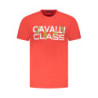 T-SHIRT À MANCHES COURTES CAVALLI CLASS HOMME ROUGE