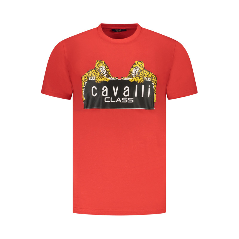 CAVALLI CLASS SHORT SLEEVE T-SHIRT MEN RED