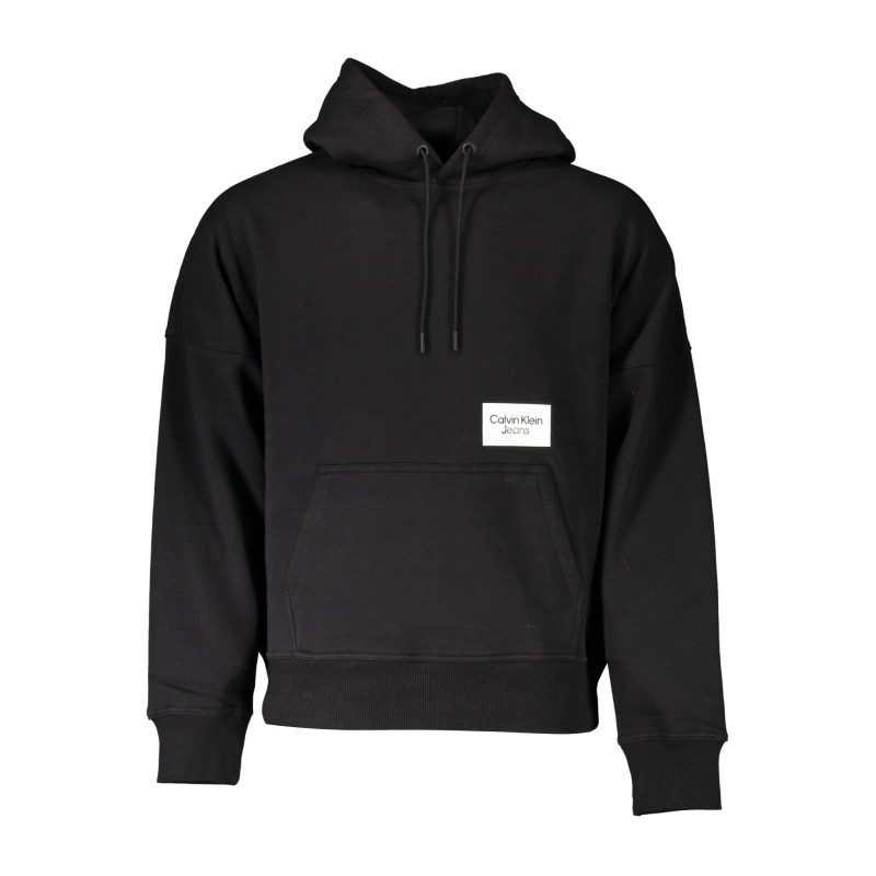 CALVIN KLEIN MEN'S BLACK ZIP-UP SWEATSHIRT