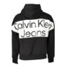 Sweat-shirt zippé noir Calvin Klein pour homme